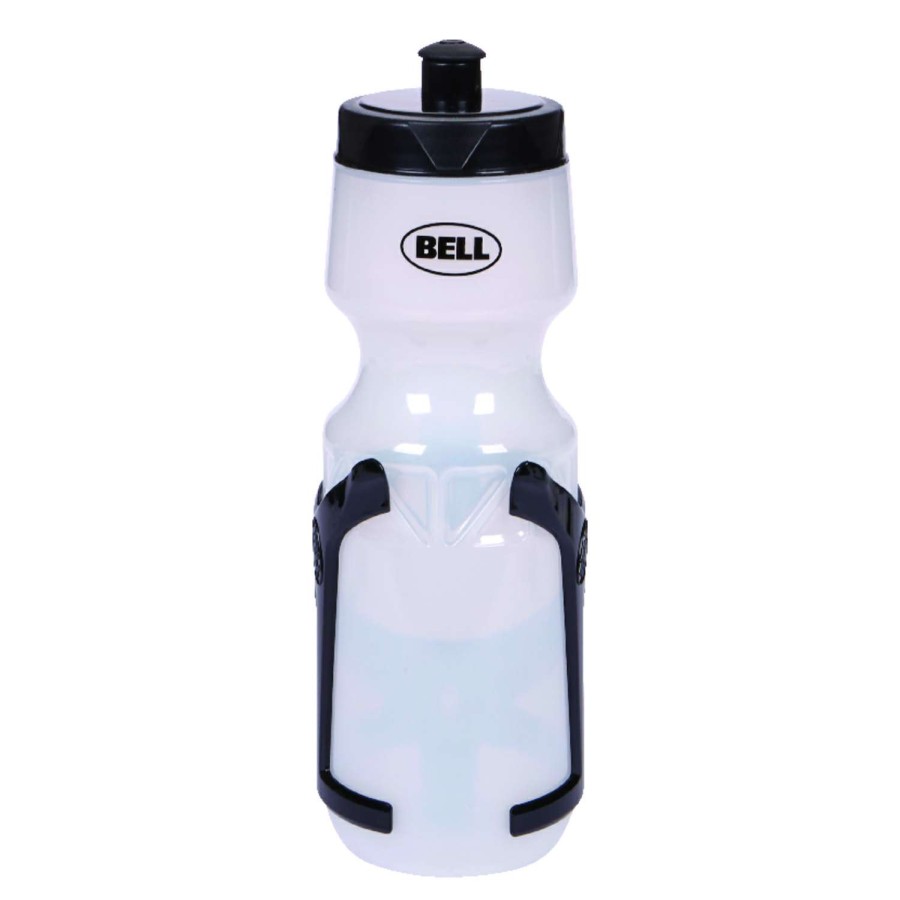 Bicycles * | Discount Bell Sports Quencher 150 Plastic Water Bottle And Cage 22 Oz Clear