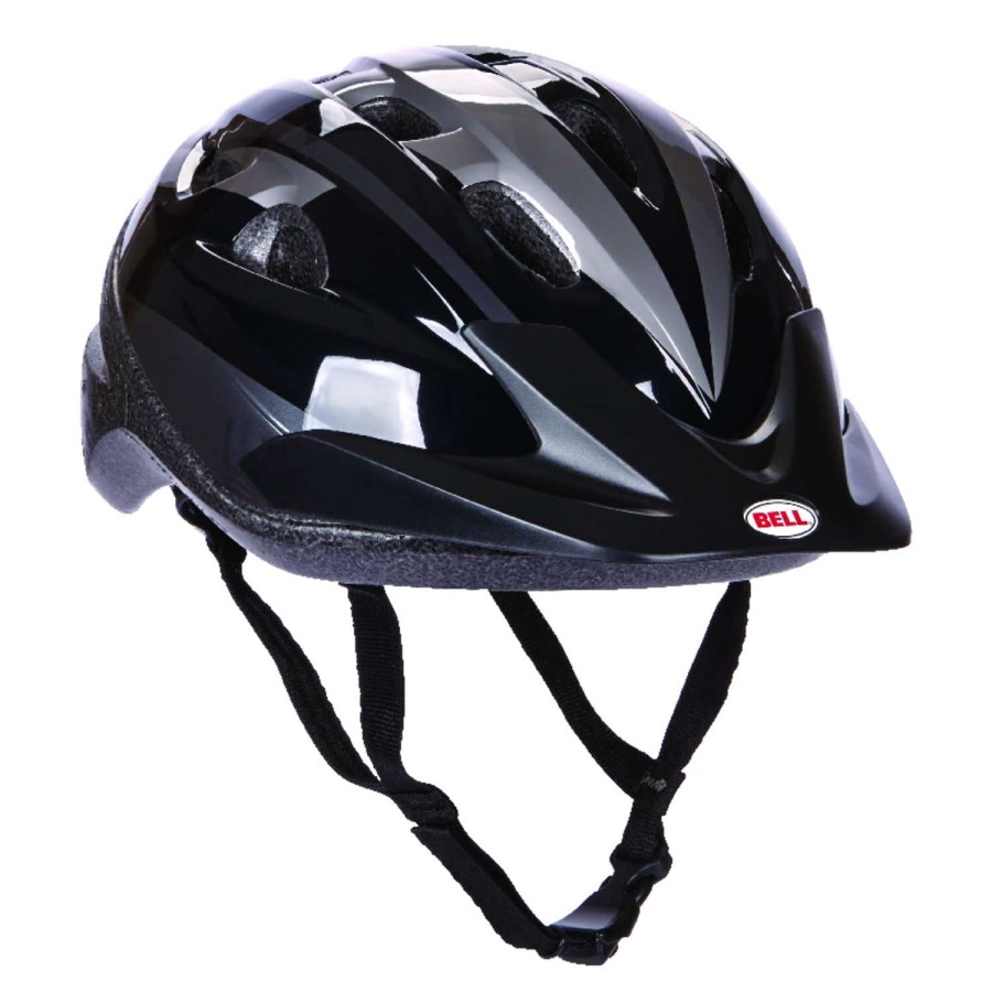 Bicycles * | Sale Bell Sports Rig Black Polycarbonate Bicycle Helmet