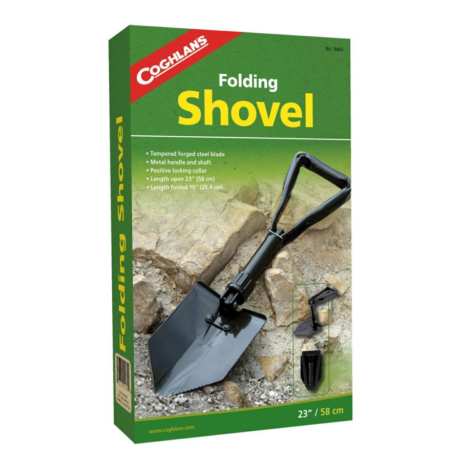 Camping Goods * | Sale Coghlan'S Black Shovel 9.625 In. H X 1.125 In. W X 23 In. L 1 Pk