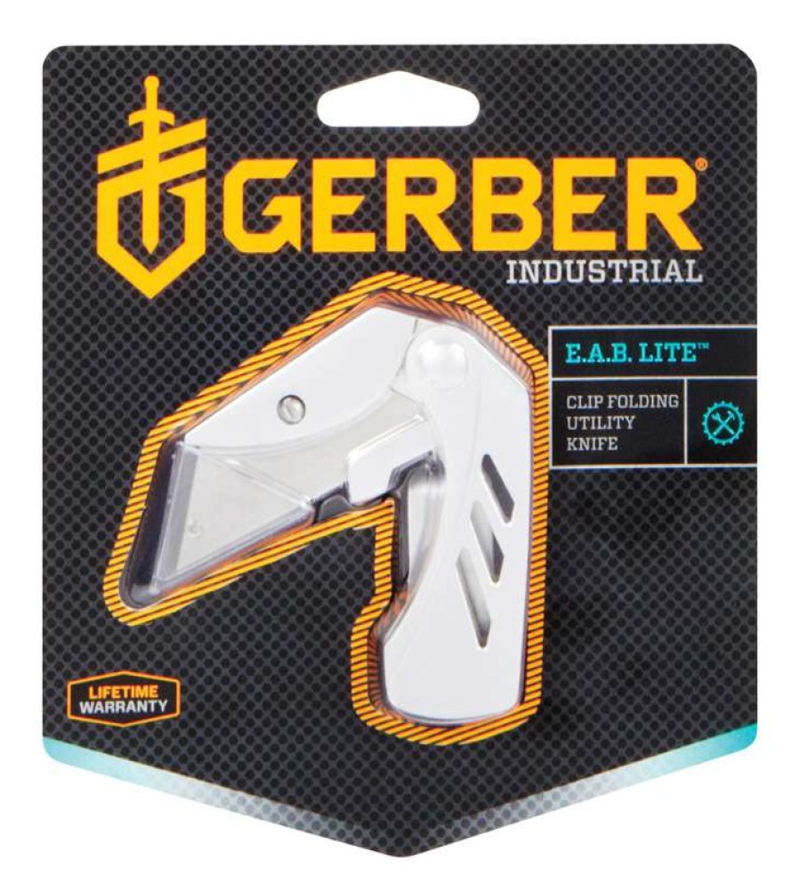 Outdoor * | Wholesale Gerber Eab Lite Silver Stainless Steel 5.1 In. Folding Knife