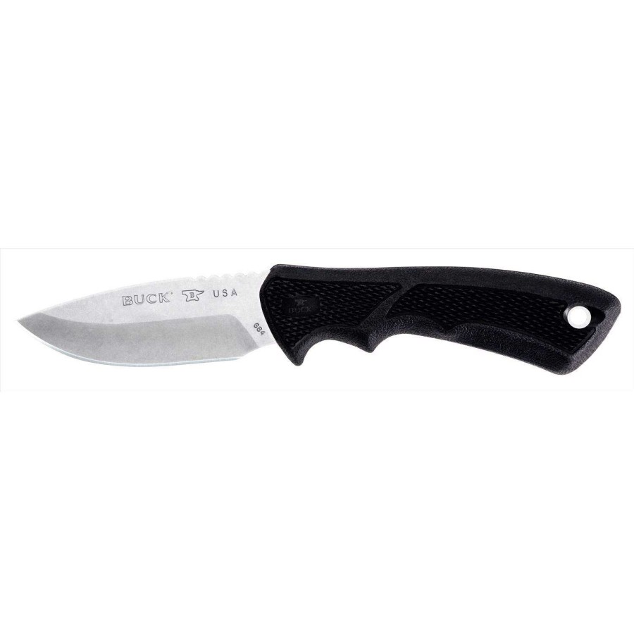 Outdoor * | Wholesale Buck Knives Black 420 Hc Stainless Steel 7.5 In. Fixed Blade Knife