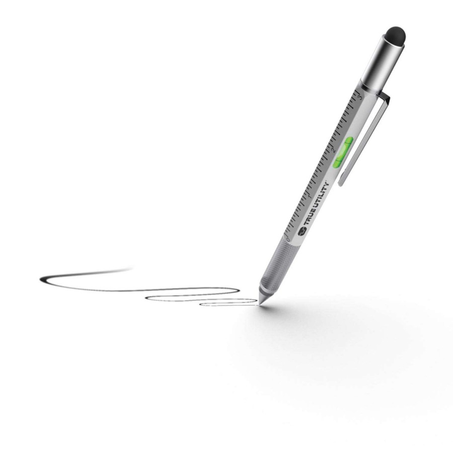 Outdoor * | Discount True Utility Silver Multitool Pen