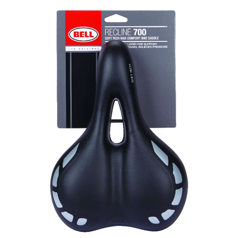 Bicycles * | Cheap Bell Sports Soft Tech Foam/Plastic Bike Seat Black