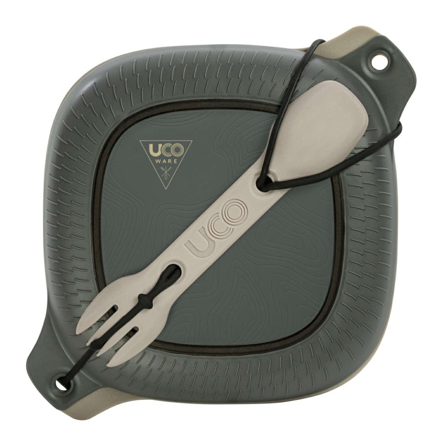 Camping Goods * | Discount Uco Gray Mess Kit 2.2 In. H X 6.7 In. W X 6.7 In. L 4 Pk