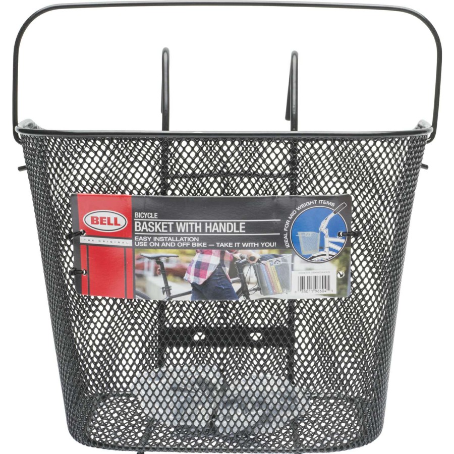 Bicycles * | Sale Bell Sports Tote Wire Mesh Bike Basket Black