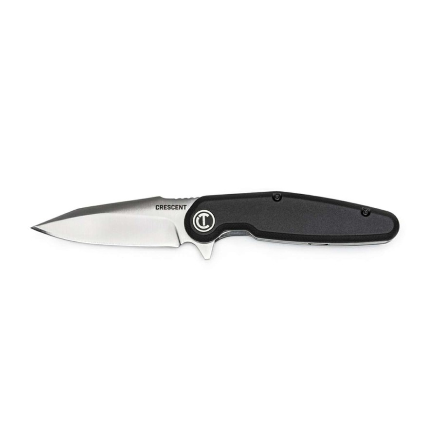 Outdoor * | Discount Crescent Black 5Cr15Mov Stainless Steel 8.5 In. Pocket Knife