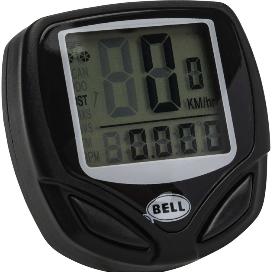 Bicycles * | Cheap Bell Sports Plastic Wireles Cyclometer Black