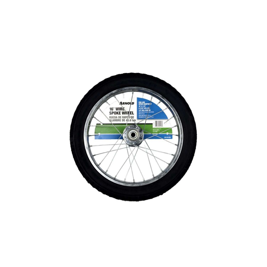 Bicycles * | Wholesale Arnold 16 In. Butyl Rubber Wire Spoke Wheel 100 Lb 1 Pk