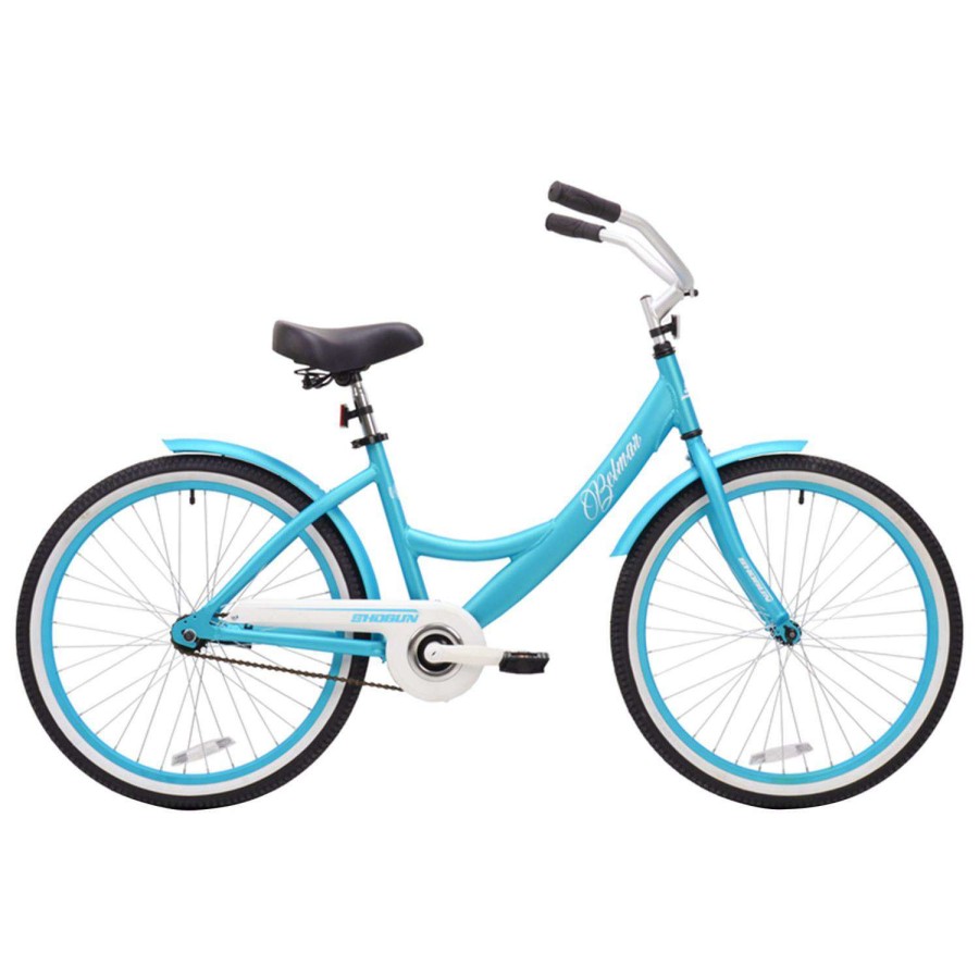 Bicycles * | Cheap Kent Shogun Belmar Girls 24 In. D Cruiser Bicycle Sky Blue/White