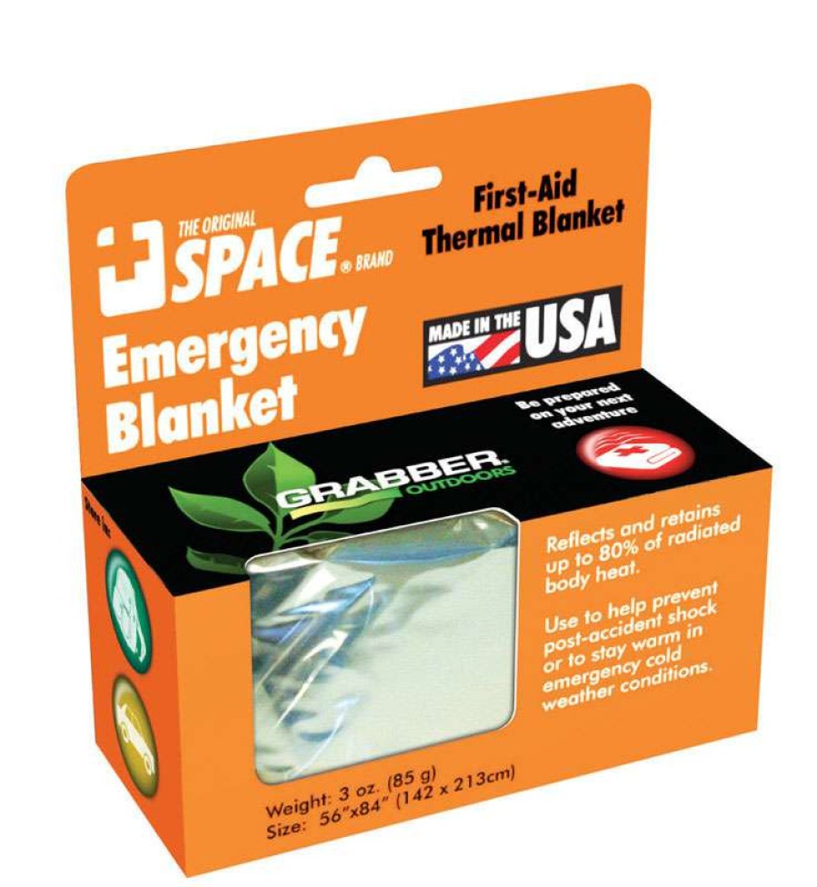 Camping Goods * | Cheap Grabber Warmers Silver Survival Blanket .5 In. H X 56 In. W X 84 In. L 1 Pk