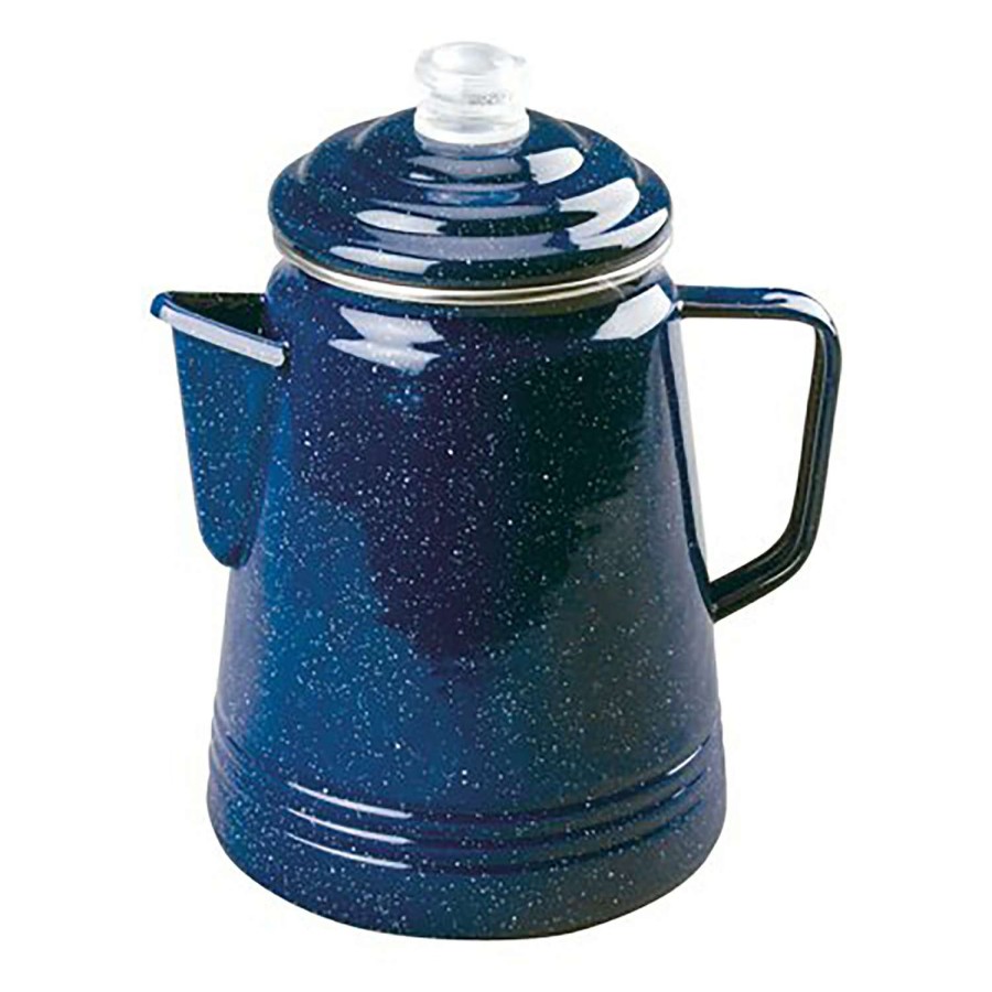 Camping Goods * | Cheap Coleman Blue Stovetop Percolator 9.5 In. H X 6.5 In. W X 8 In. L 1 Pk