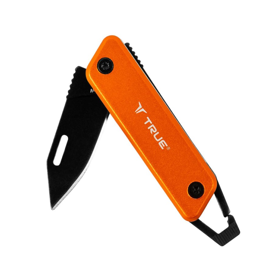 Outdoor * | Discount True Orange 8Cr13Mov Stainless Steel 4.5 In. Folding Knife