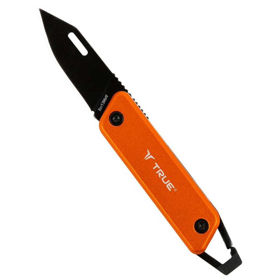 Outdoor * | Discount True Orange 8Cr13Mov Stainless Steel 4.5 In. Folding Knife