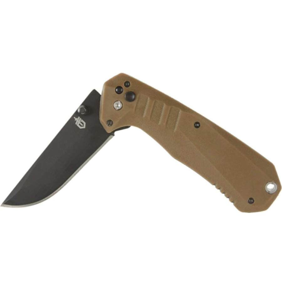 Outdoor * | Discount Gerber Haul Black/Brown 5Cr15Mov Stainless Steel 7.75 In. Folding Knife