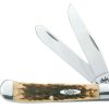 Outdoor * | Cheap Case Trapper Amber Stainless Steel 7.1 In. Pocket Knife