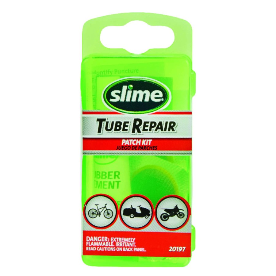 Bicycles * | Wholesale Slime Rubber Bike Tire Patch Kit Green