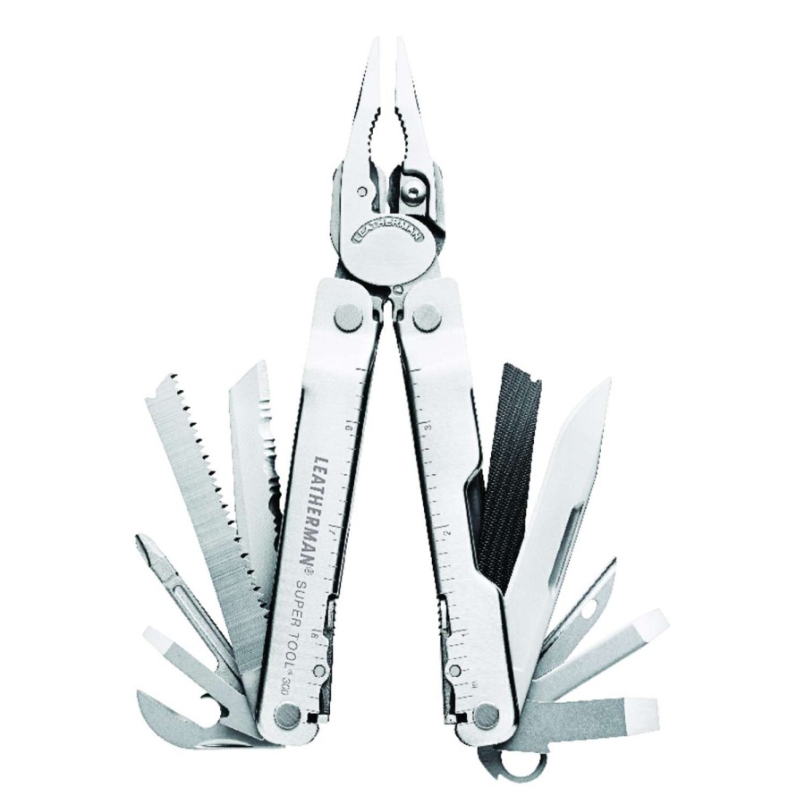 Outdoor * | Wholesale Leatherman Super Tool 300 Silver Multi Tool