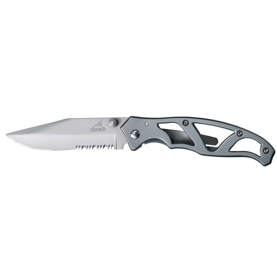 Outdoor * | Cheap Gerber Paraframe I Silver High Carbon Stainless Steel 7.01 In. Knife