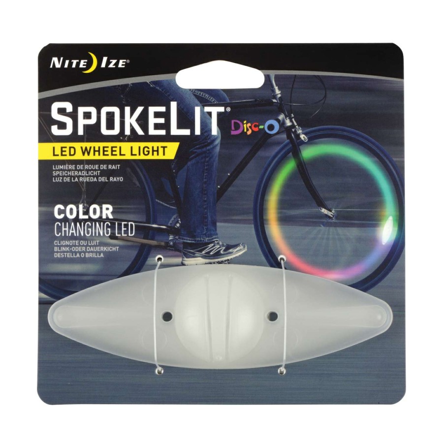 Bicycles * | Cheap Nite Ize Spokelit Rubber Led Bike Light Disc-O