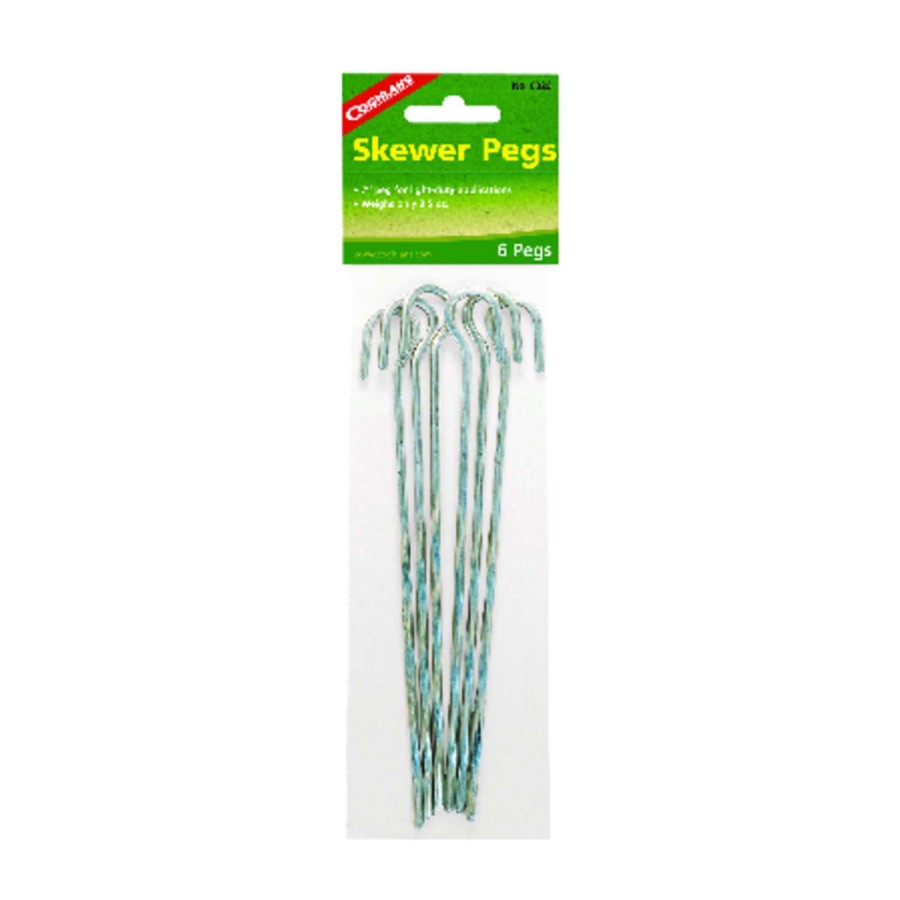 Camping Goods * | Cheap Coghlan'S Silver Skewer Pegs 8.625 In. H X 2.875 In. W X 7 In. L 6 Pk