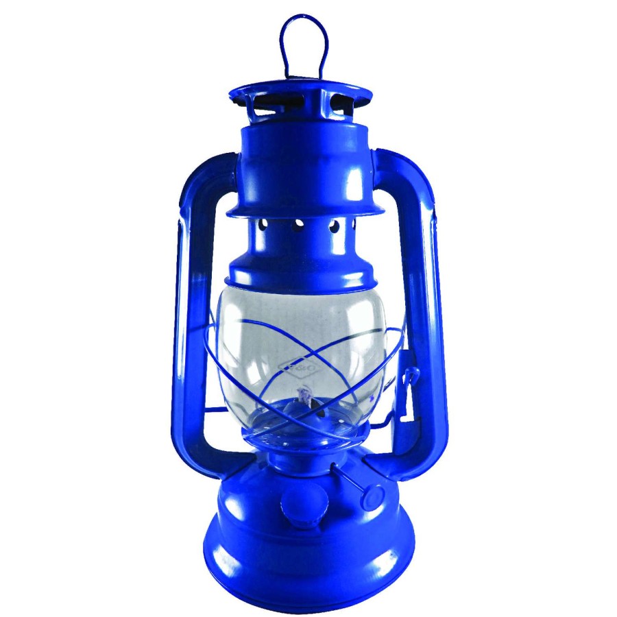 Camping Goods * | Discount V & O Blue Lantern 12 In. H X 5-1/2 In. W X 11 In. L 1 Pk