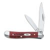 Outdoor * | Sale Case Peanut Red Stainless Steel Pocket Knife