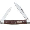 Outdoor * | Wholesale Case Working Small Pen Brown Stainless Steel 2.63 In. Pocket Knife