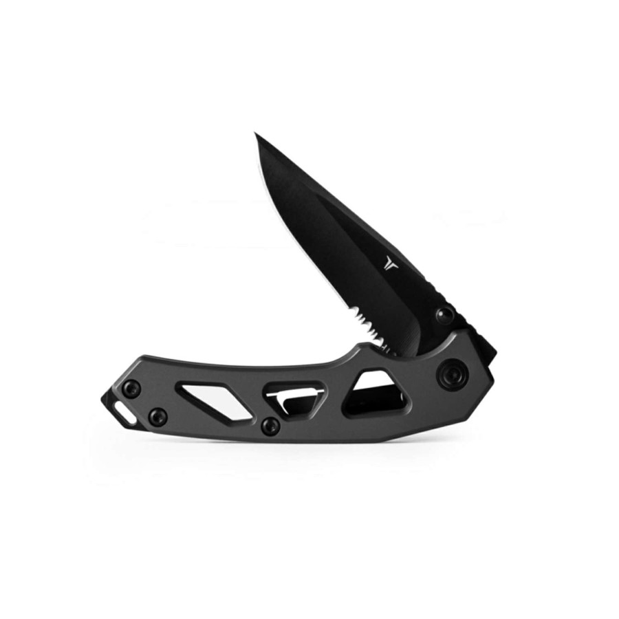 Outdoor * | Sale True Black/Gray 8Cr13Mov Stainless Steel 8 In. Tactical Knife