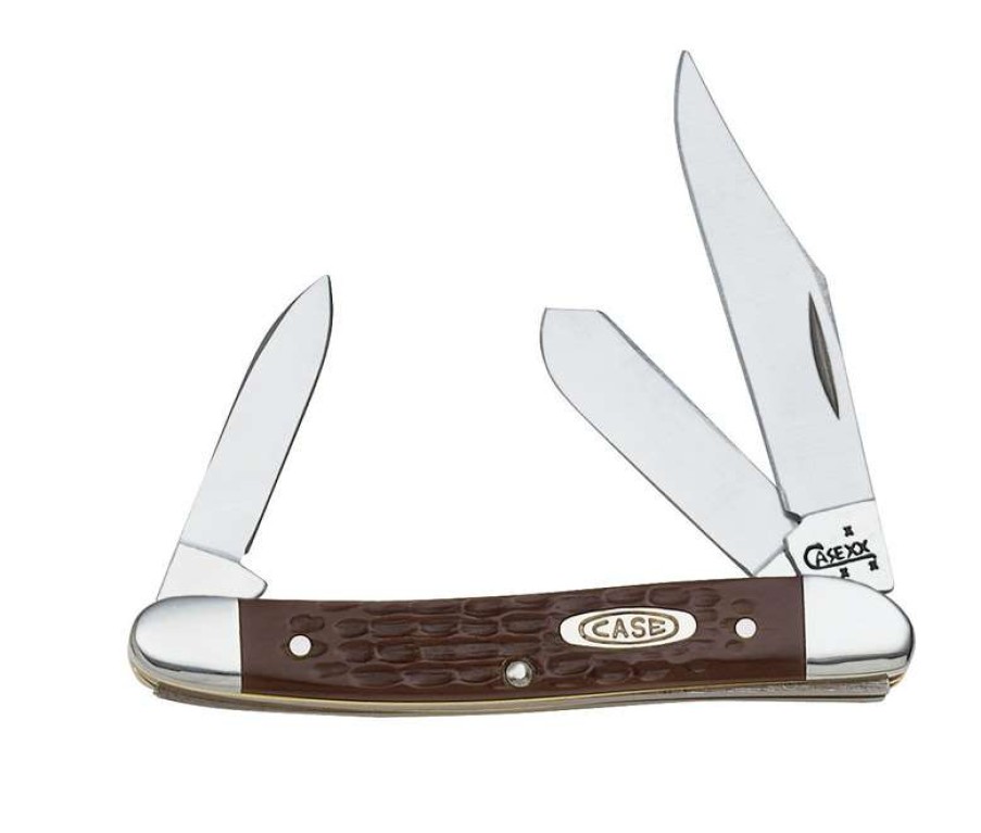 Outdoor * | Discount Case Stockman Brown Stainless Steel Pocket Knife