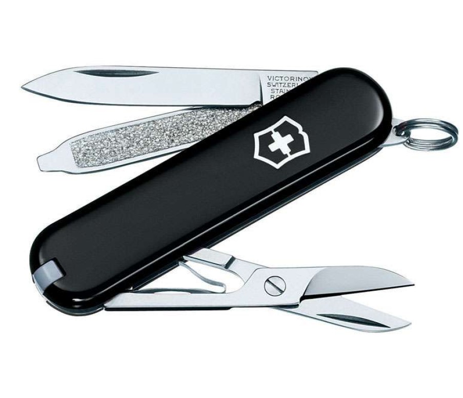 Outdoor * | Wholesale Victorinox Classic Sd Black 420 Hc Stainless Steel 2.25 In. Multi-Function Knife