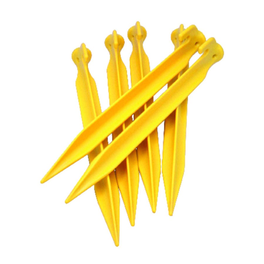 Camping Goods * | Cheap Coghlan'S Yellow Tent Pegs 6.875 In. W X 9 In. L 6 Pk