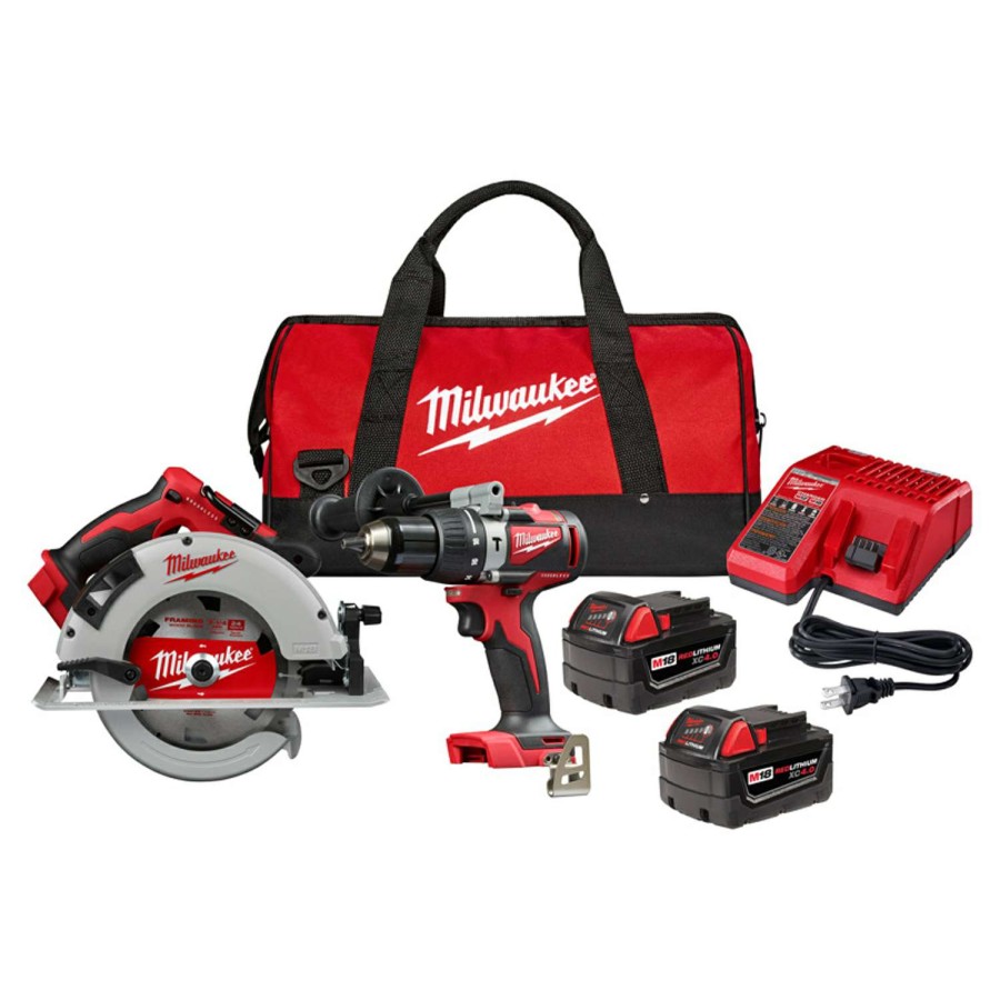 Outdoor * | Sale Milwaukee M18 18 V 0 Amps Cordless Brushless 2 Tool Combo Kit