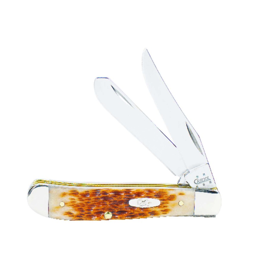 Outdoor * | Discount Case Mini Trapper Amber Stainless Steel Pocket Knife