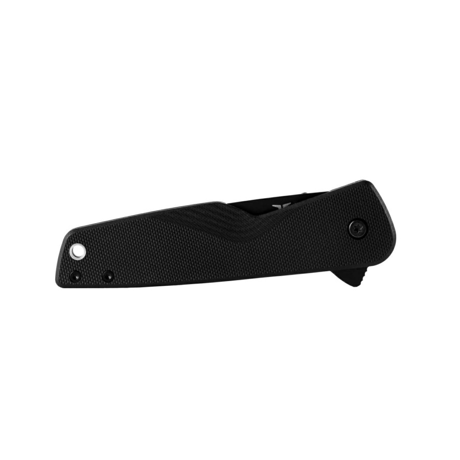 Outdoor * | Discount True Black 8Cr13Mov Stainless Steel 7.38 In. Folding Knife