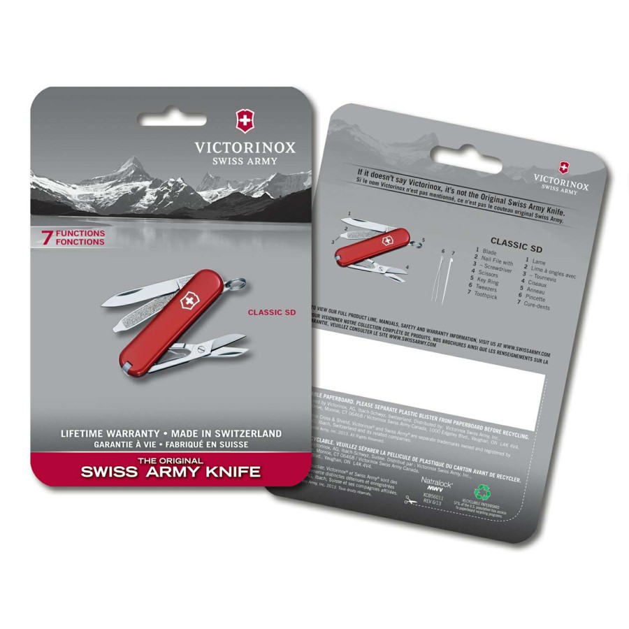 Outdoor * | Cheap Victorinox Classic Sd Red 420 Hc Stainless Steel 2.25 In. Multi-Function Knife