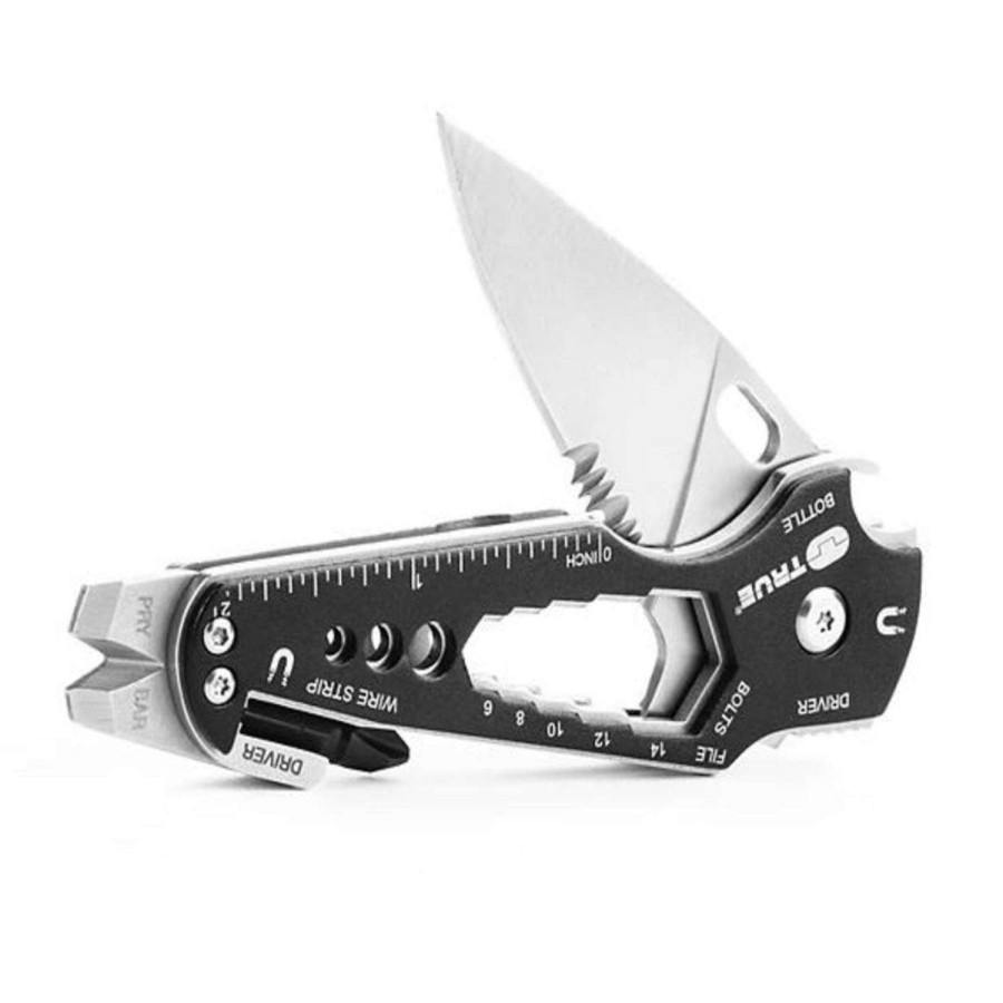 Outdoor * | Discount True Gray 420 Hc Stainless Steel 6.88 In. Folding Knife Multi-Function Knife