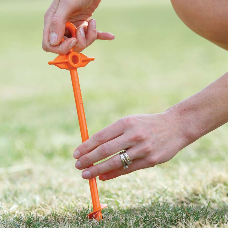 Camping Goods * | Discount Coghlan'S Orange Tent Pegs 12.5 In. H X 3.100 In. W X 12.600 In. L 1 Pk