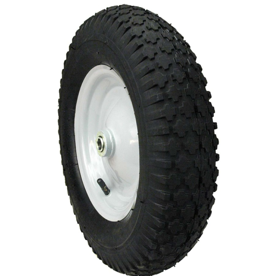 Bicycles * | Discount Maxpower 8 In. D X 15 In. D 300 Lb. Cap. Centered Wheelbarrow Wheel Rubber 1 Pk