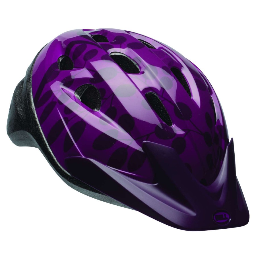 Bicycles * | Sale Bell Sports Thalia Black/Purple Abs/Polycarbonate Bicycle Helmet