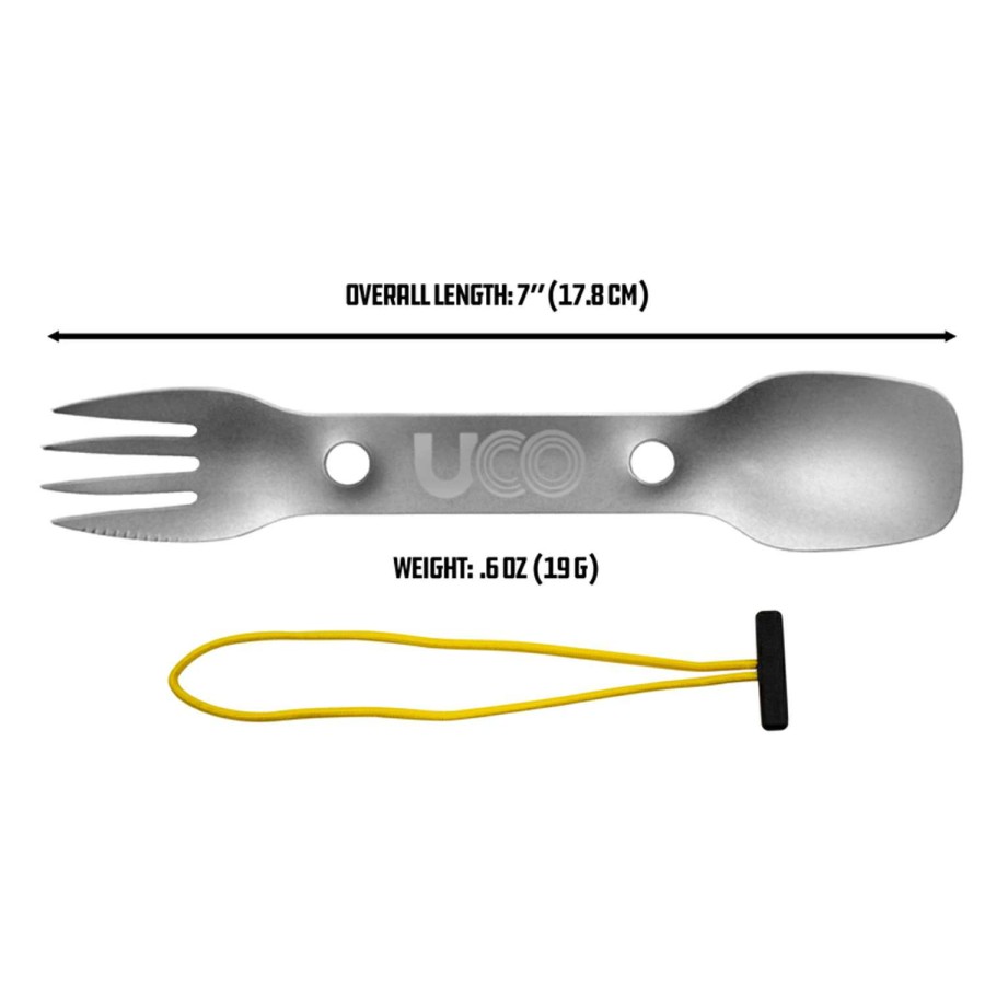 Camping Goods * | Cheap Uco Silver Spork 7 In. L 1 Pk