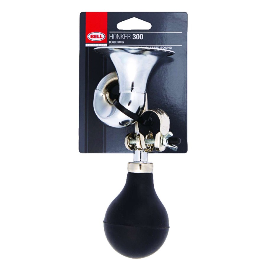 Bicycles * | Sale Bell Sports Honker 300 Steel Bugle Horn Silver/Black