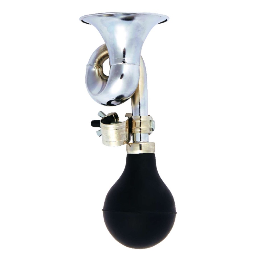 Bicycles * | Sale Bell Sports Honker 300 Steel Bugle Horn Silver/Black