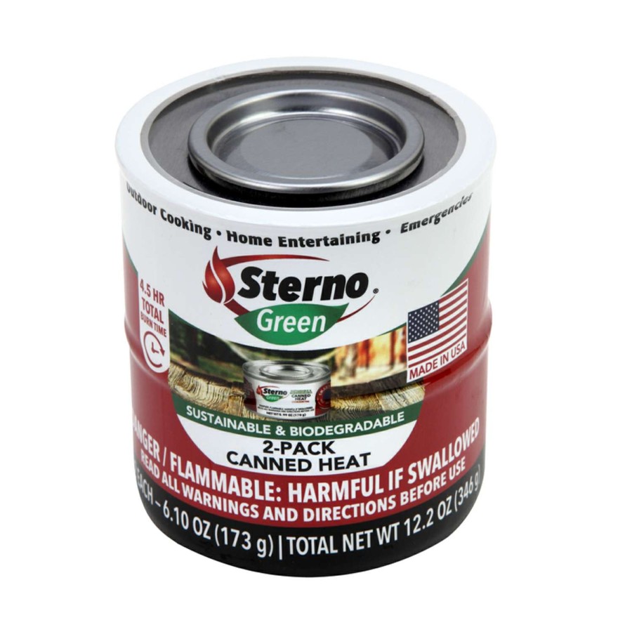 Camping Goods * | Discount Sterno Green Canned Heat Ethanol Gel 12.2 Oz 2 Pk